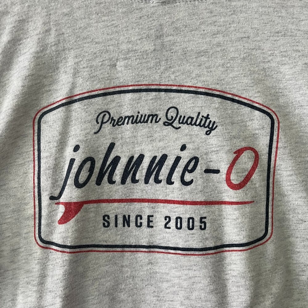 Johnnie-O Boys Tee, Size 14/16, Heather Grey